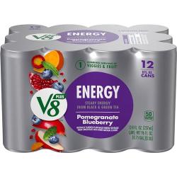 12-Pack 8-Oz V8 +ENERGY Energy Drink (Pomegranate Blueberry)