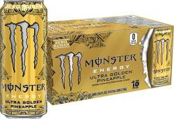 15-Pack 16-Oz Monster Energy Sugar Free Energy Drinks (Various Flavors)