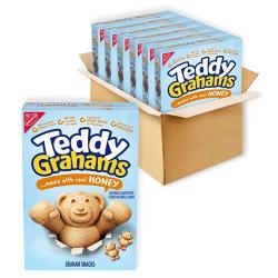 6-Pack 10oz Teddy Grahams Graham Snacks (Honey or Chocolate)