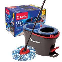 O-Cedar EasyWring RinseClean Microfiber Spin Mop  Bucket + 18-Oz Method Dish Soap